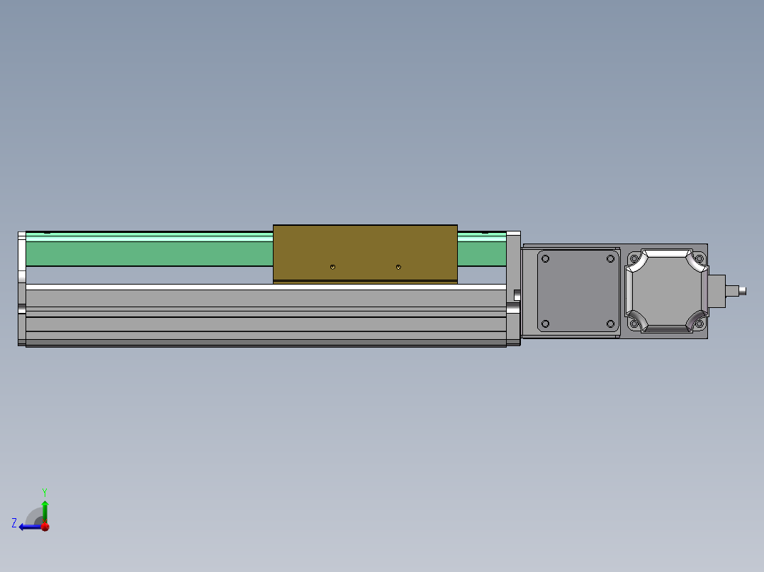 MTB同步带半封闭MTB14M-R-200W右视图