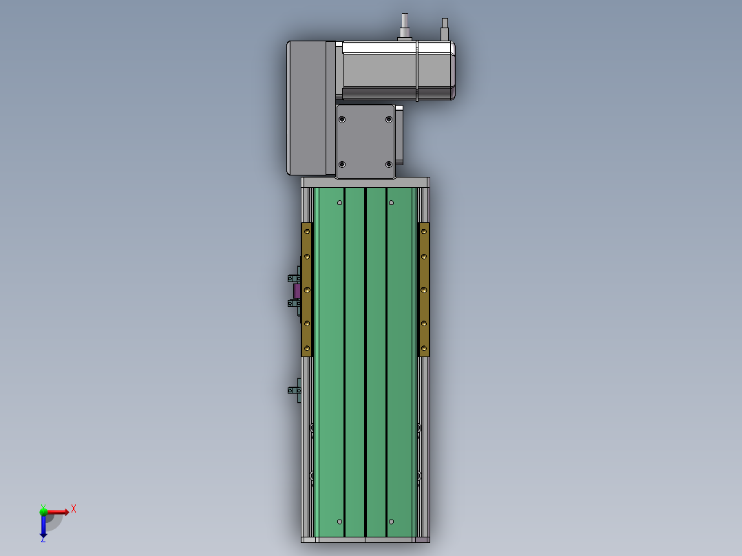 MTB同步带半封闭MTB14M-R-200W俯视图