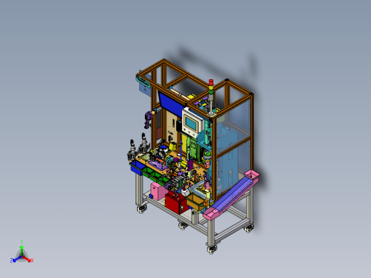 可调管柱合成台