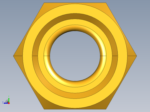 扩口式工业通用硬管接头Short Forged Nut 14FSX-6右视缩略图