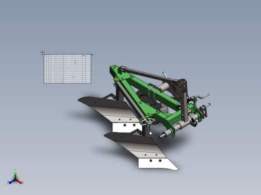大深度犁地机正等轴测缩略图