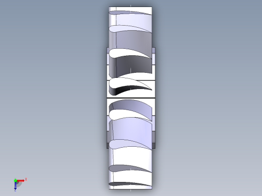 涡轮 叶片 涡扇 (19)俯视缩略图