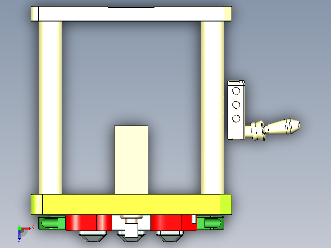 G2-C-笔记本CNC工装夹具三维模型CNC1俯视图