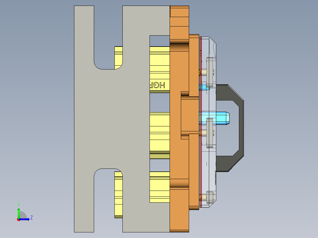 KF-C-笔记本CNC工装夹具三维模型CNC2铣C角-220311左视图