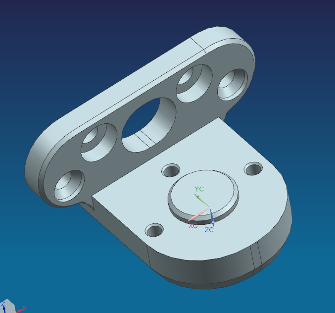 三轴小型不锈钢铰链支架铣端面CNC治具模型