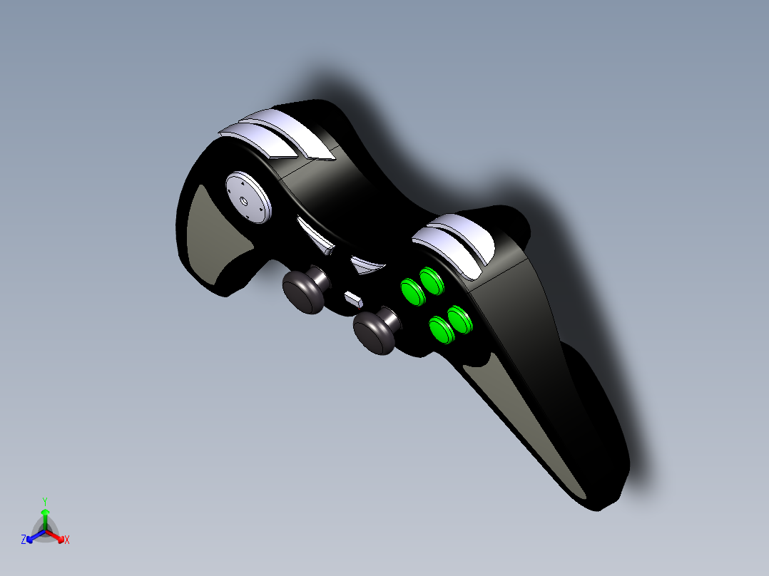 游戏手柄CATIA设计模型