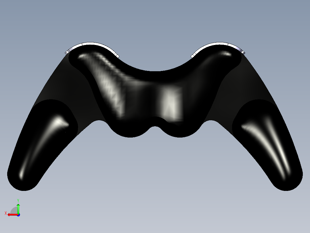 游戏手柄CATIA设计模型后视图