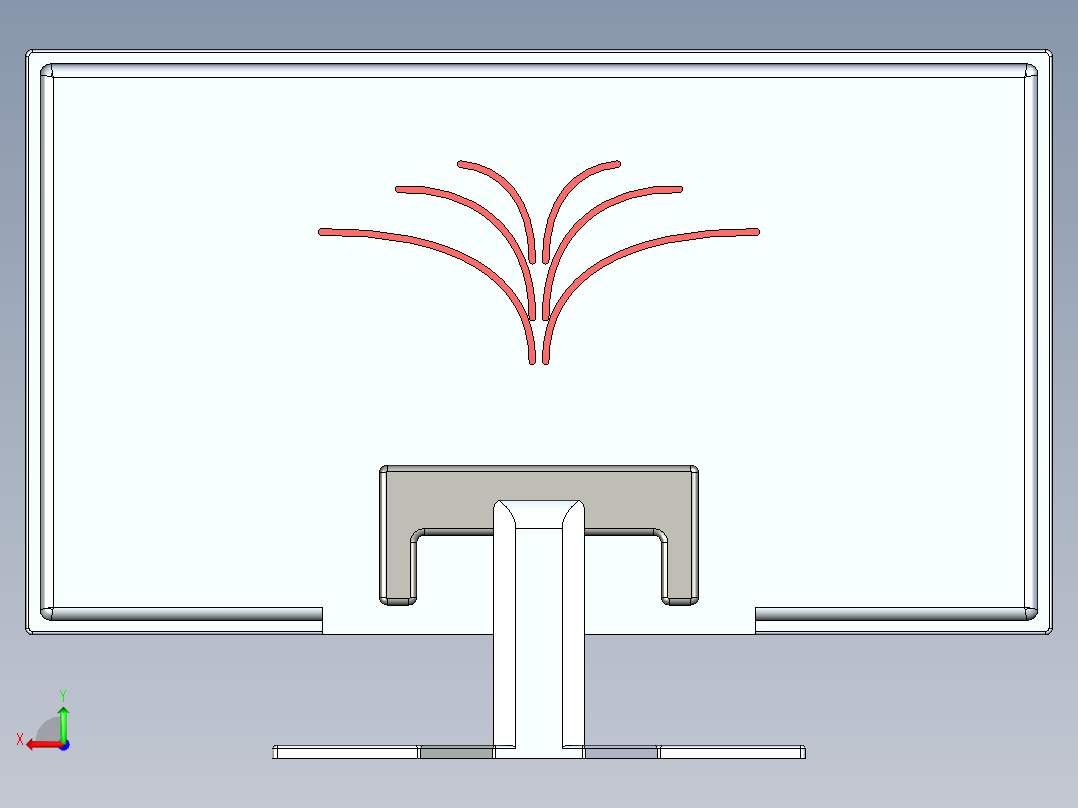 显示器、显示屏(14)后视图