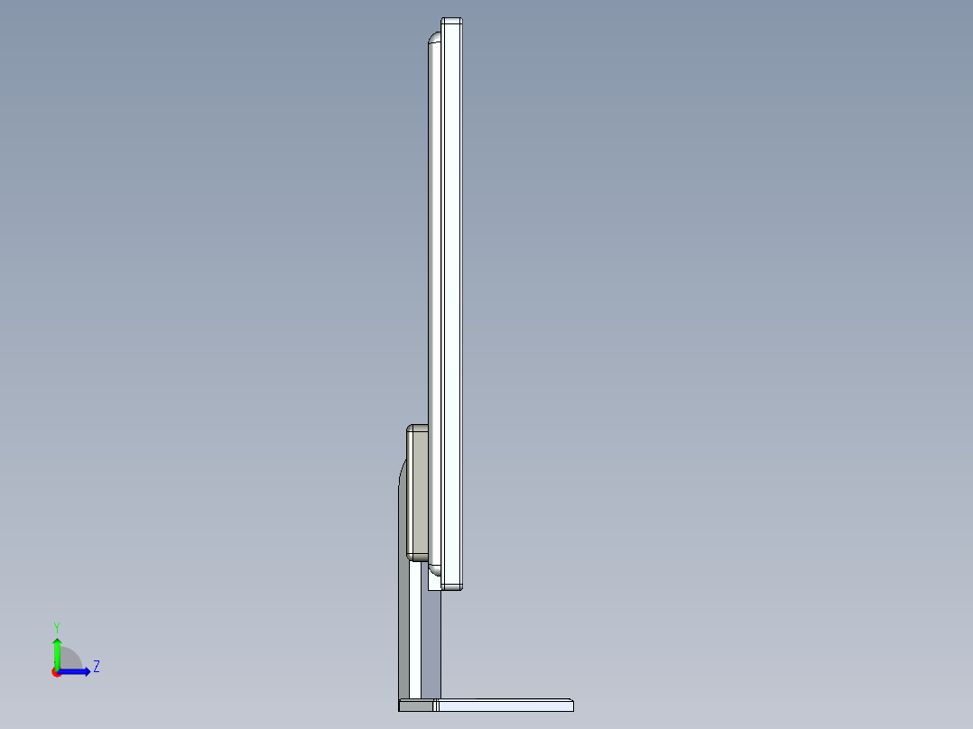 显示器、显示屏(14)左视图