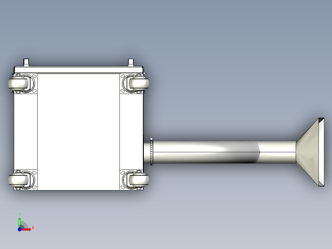 集尘器 柜体工业吸附打磨灰尘设备前视图