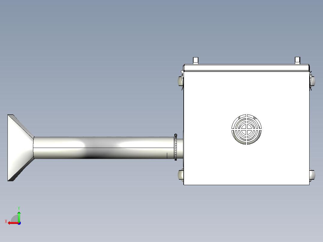 集尘器 柜体工业吸附打磨灰尘设备后视图