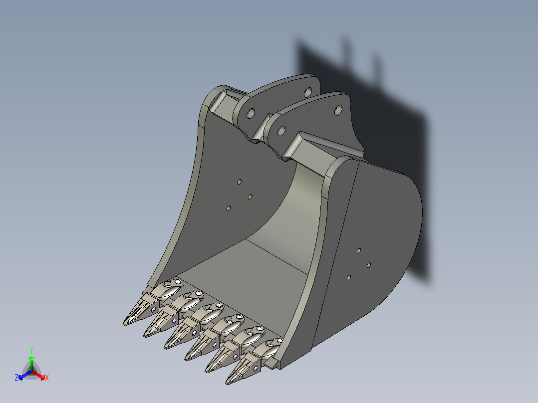 带爪的附加反铲铲斗