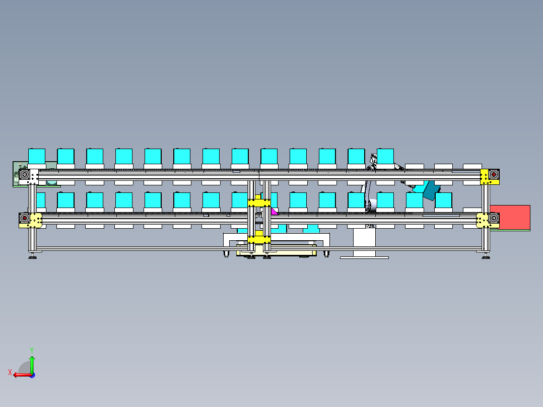 AGV智慧仓库  sw21后视图