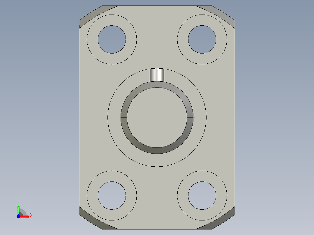 JF1202_5-4滚珠丝杆3D模型前视图