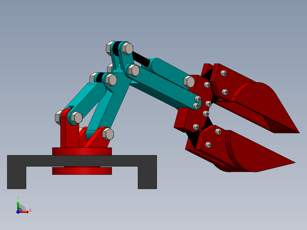 机械手臂前视图