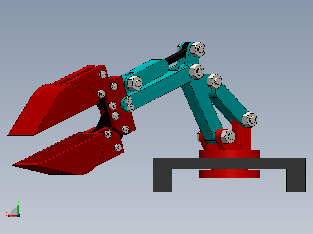 机械手臂后视图