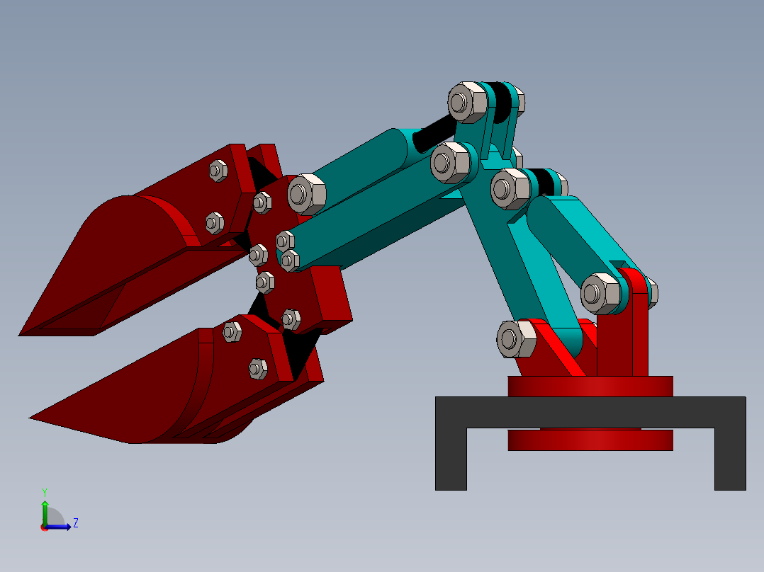 机械手臂左视图