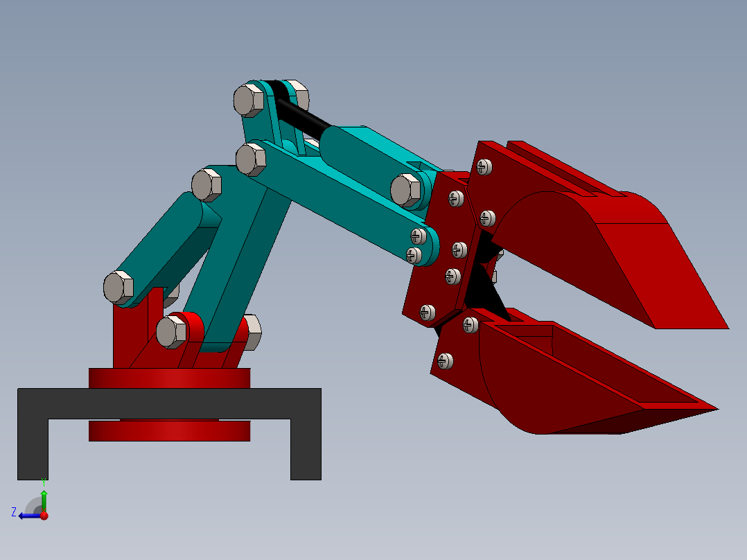 机械手臂右视图