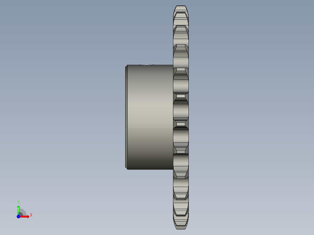 LC18MN-07-03-09减速机链轮08A25Z30D前视图