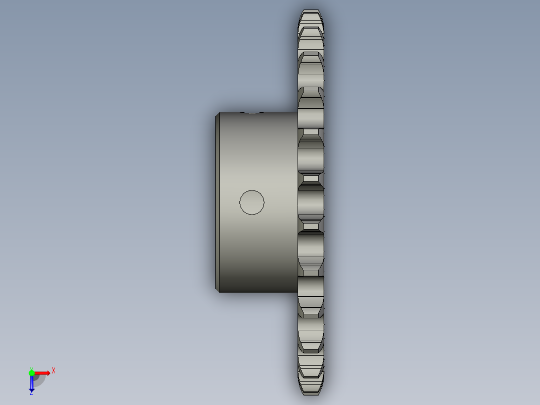 LC18MN-07-03-09减速机链轮08A25Z30D俯视图