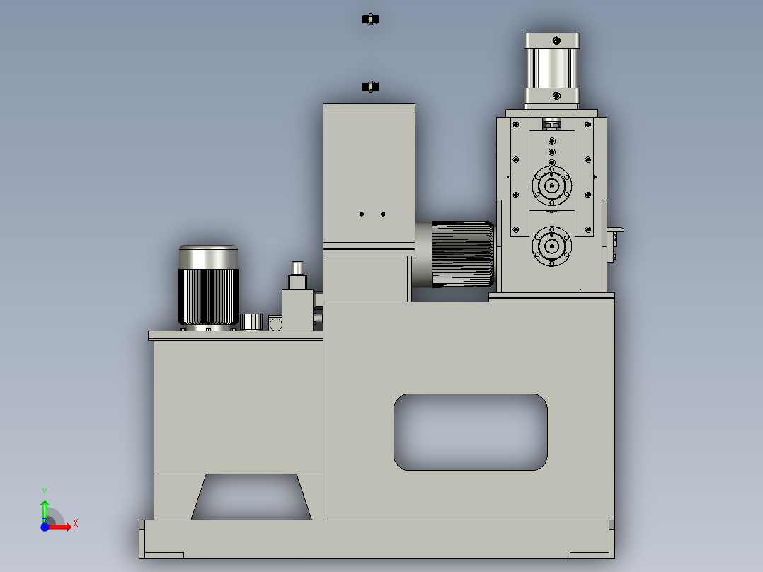 聚丙烯织带切带机前视图