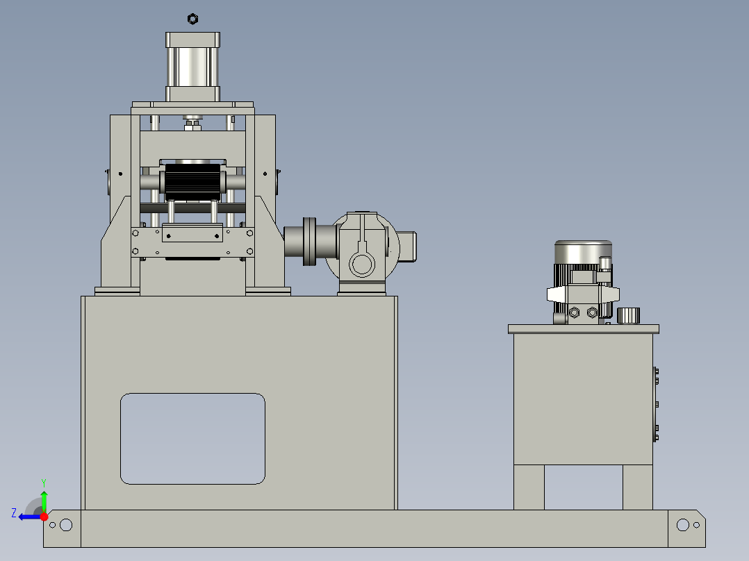 聚丙烯织带切带机右视图