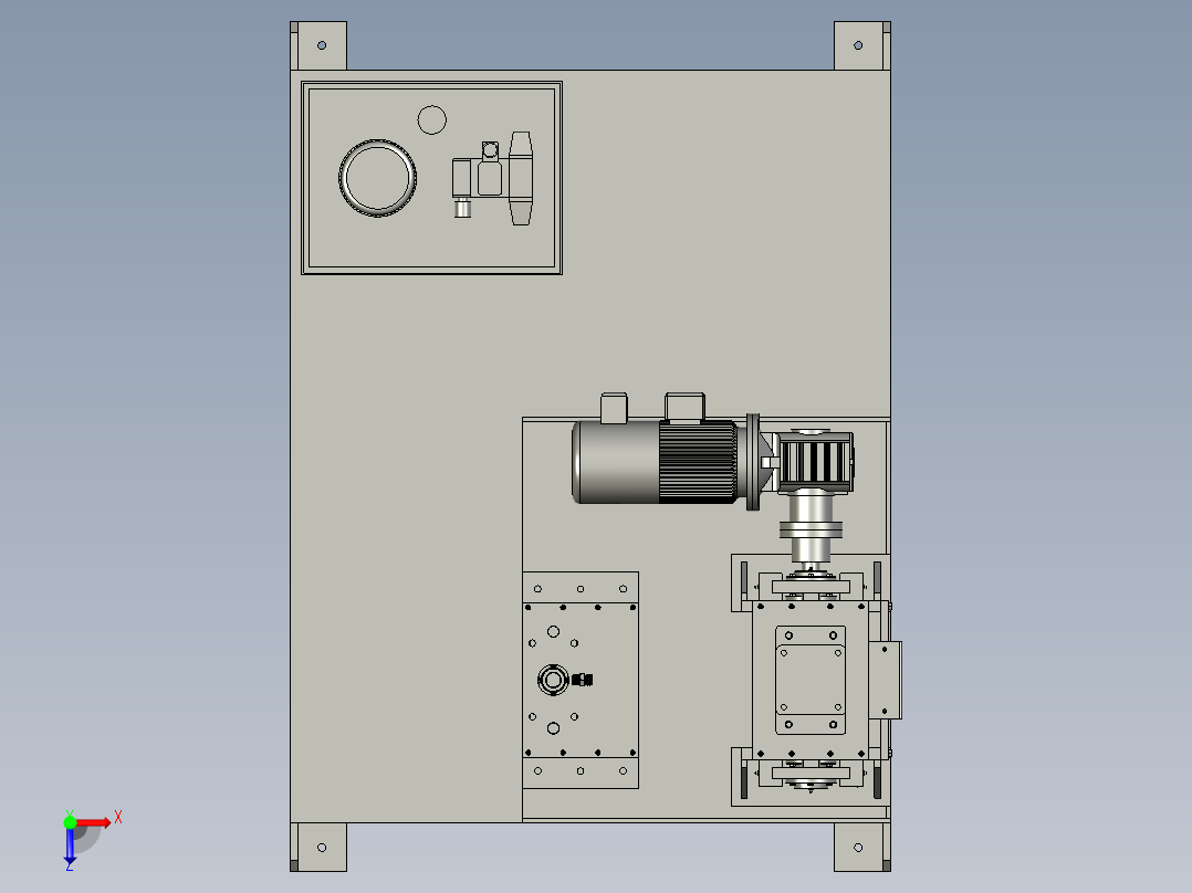 聚丙烯织带切带机俯视图