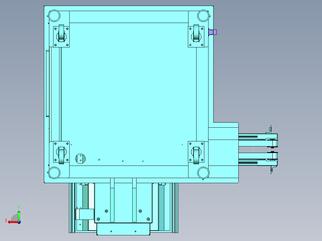 塑胶密封圈自动供料机后视图
