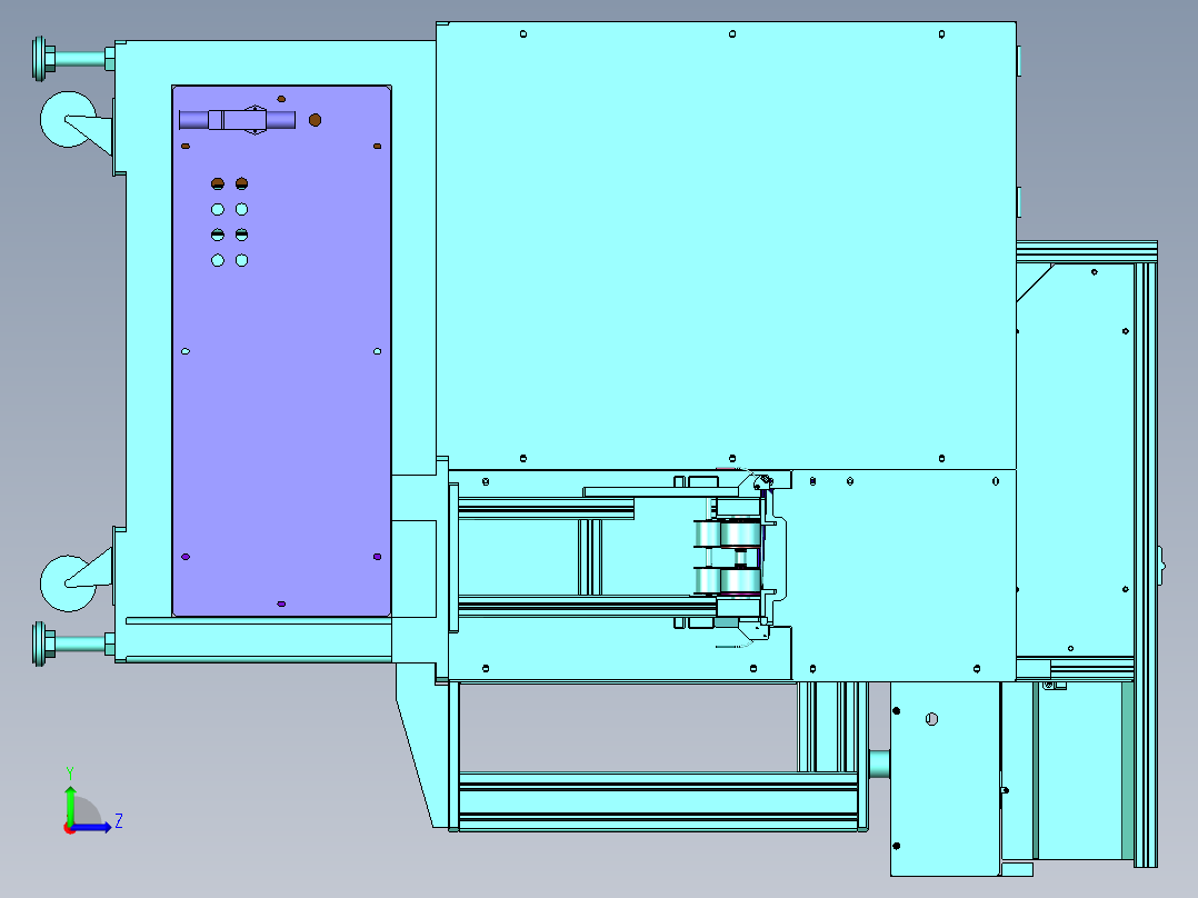 塑胶密封圈自动供料机左视图