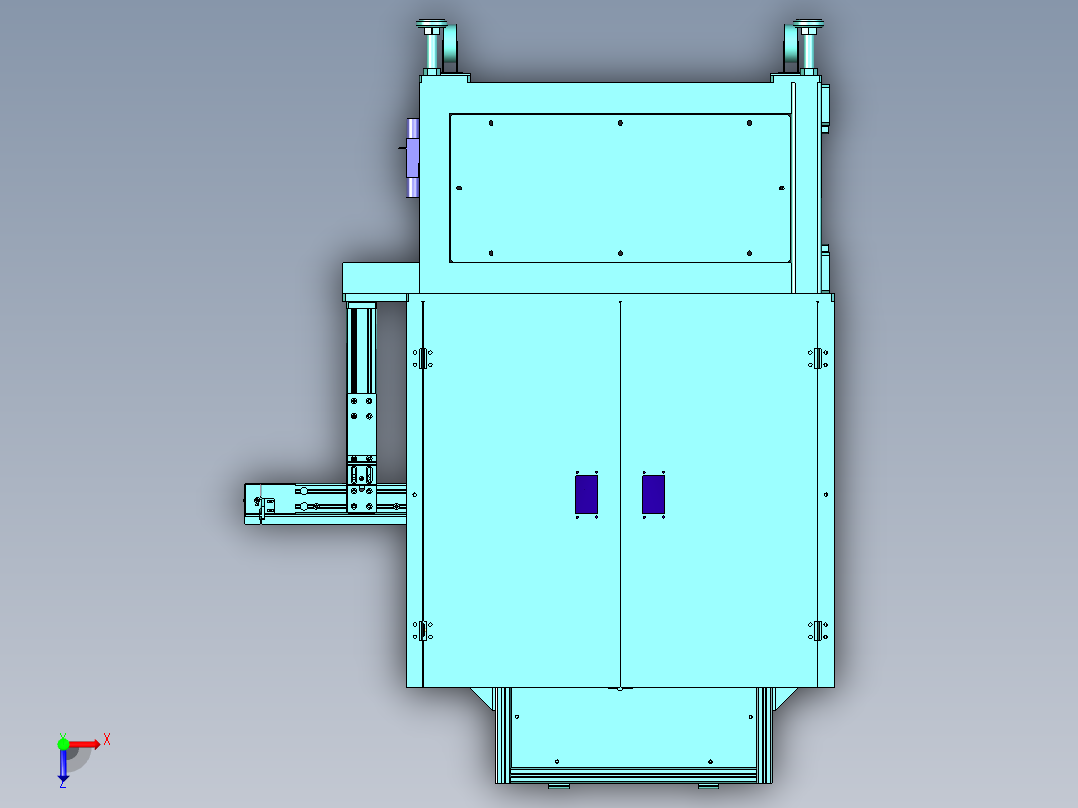 塑胶密封圈自动供料机俯视图