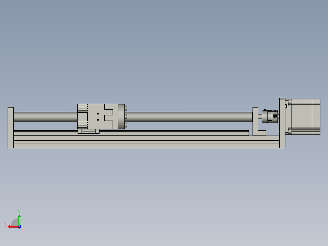 丝杠模组FSK40E300-10C7-BC-B57后视图