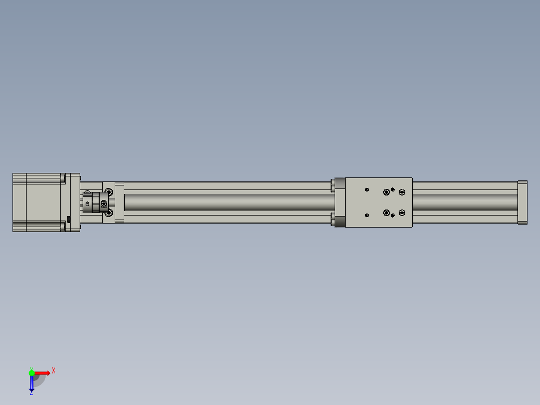丝杠模组FSK40E300-10C7-BC-B57俯视图