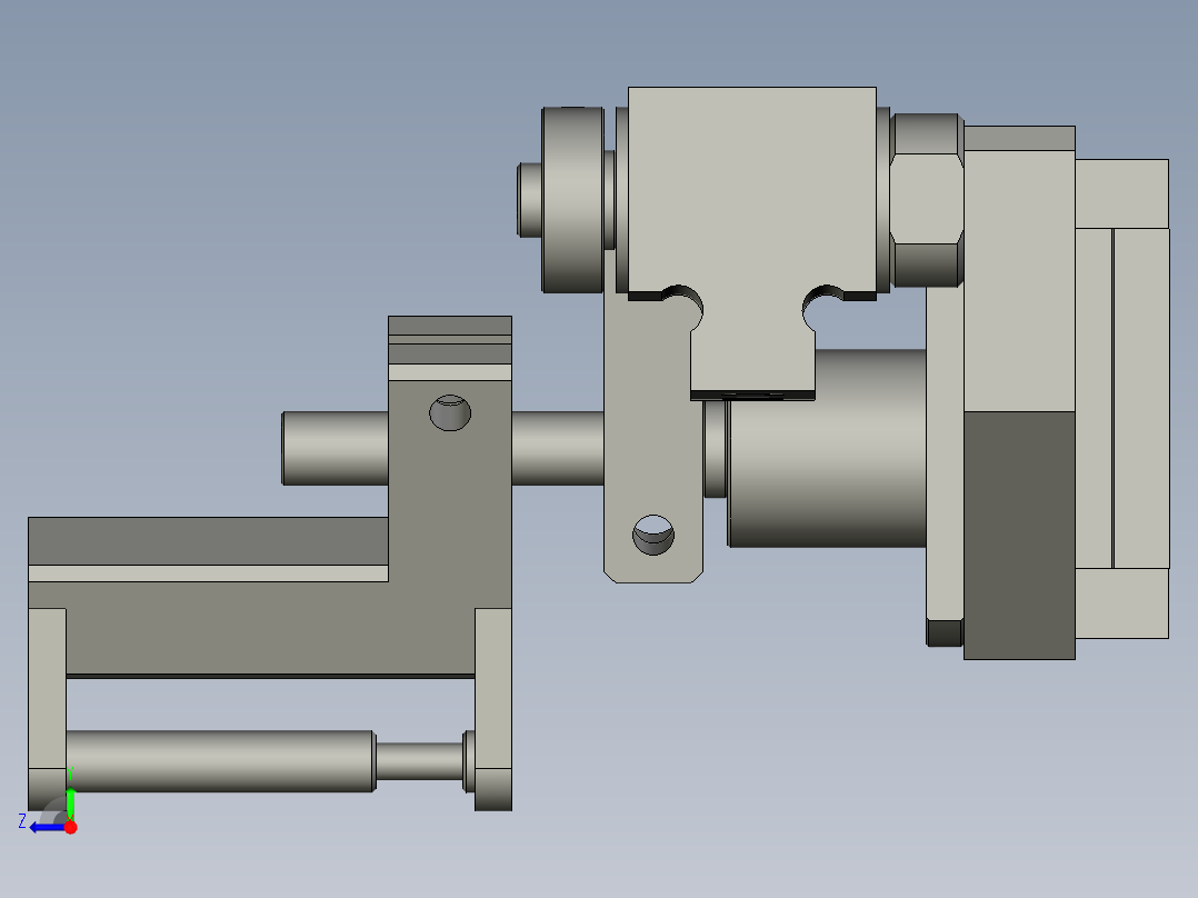 YWP200K4-20-02-00下压胶组件右视图