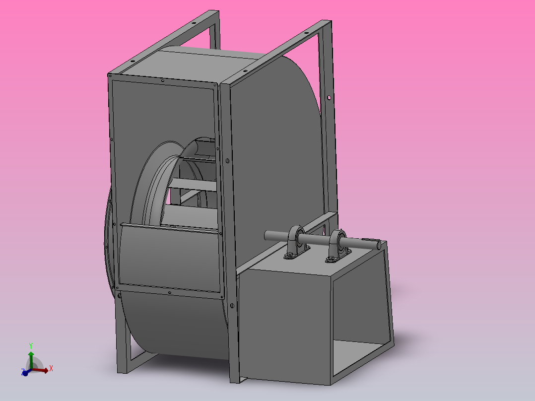 SYQS-C离心风机[SYQS-800C]亿利达主视图