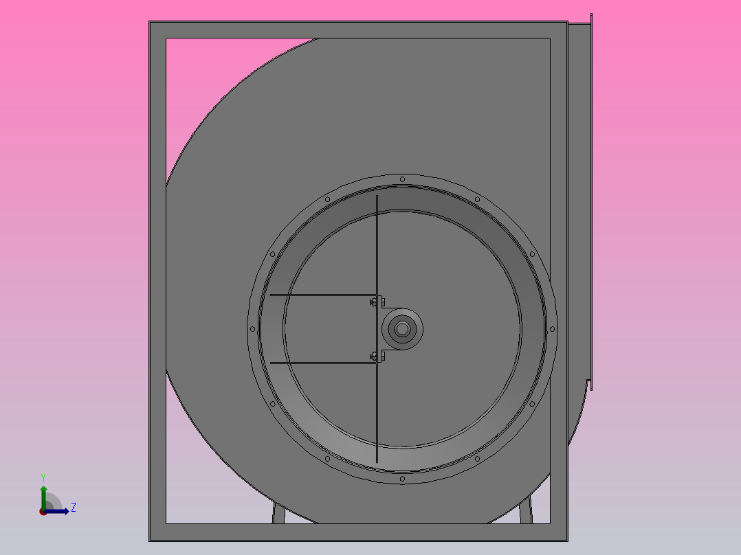 SYQS-C离心风机[SYQS-800C]亿利达前视图