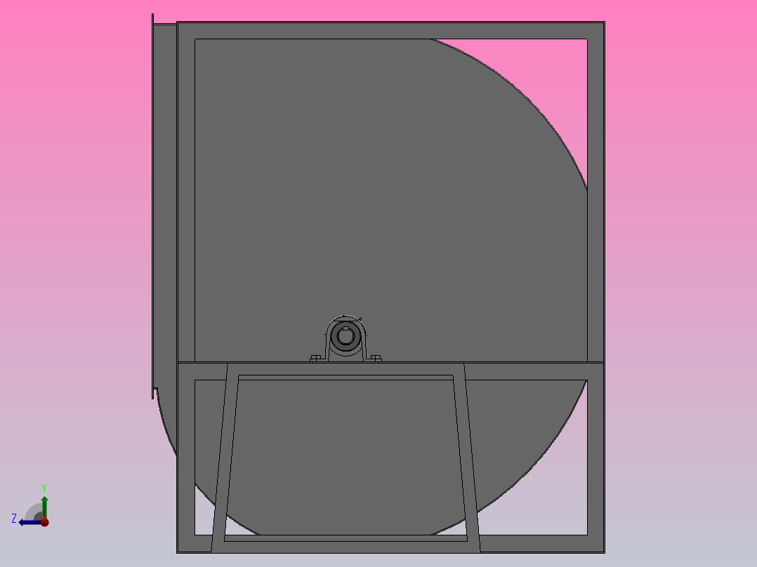 SYQS-C离心风机[SYQS-800C]亿利达后视图