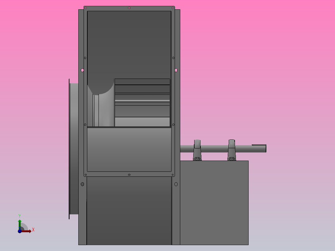 SYQS-C离心风机[SYQS-800C]亿利达右视图