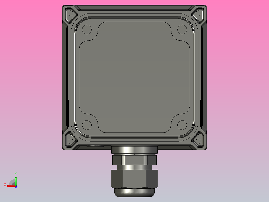 电磁制动减速电机B1500RT02-R-25～36后视图