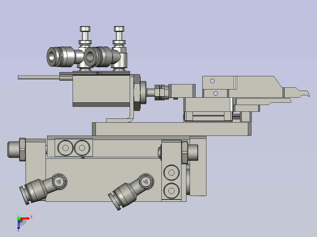 20090102-7100-X1-A1Bending-上刀折弯1模块俯视图