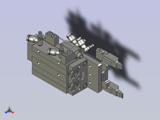 20090102-7100-X1-A1Bending-上刀折弯1模块正等轴测缩略图