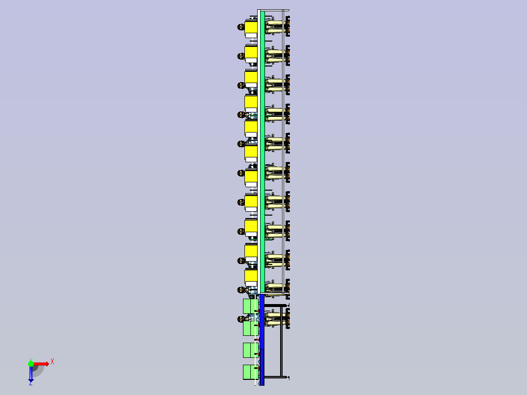 包装流水线俯视图