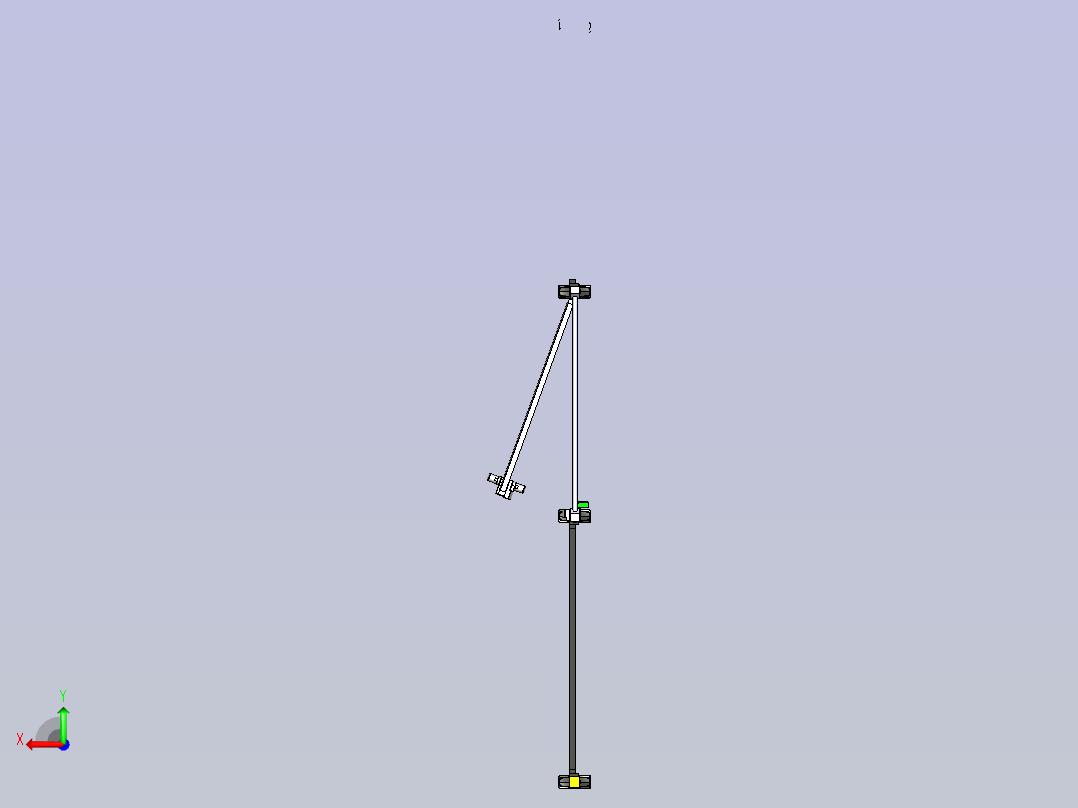 围栏含左侧开门后视图