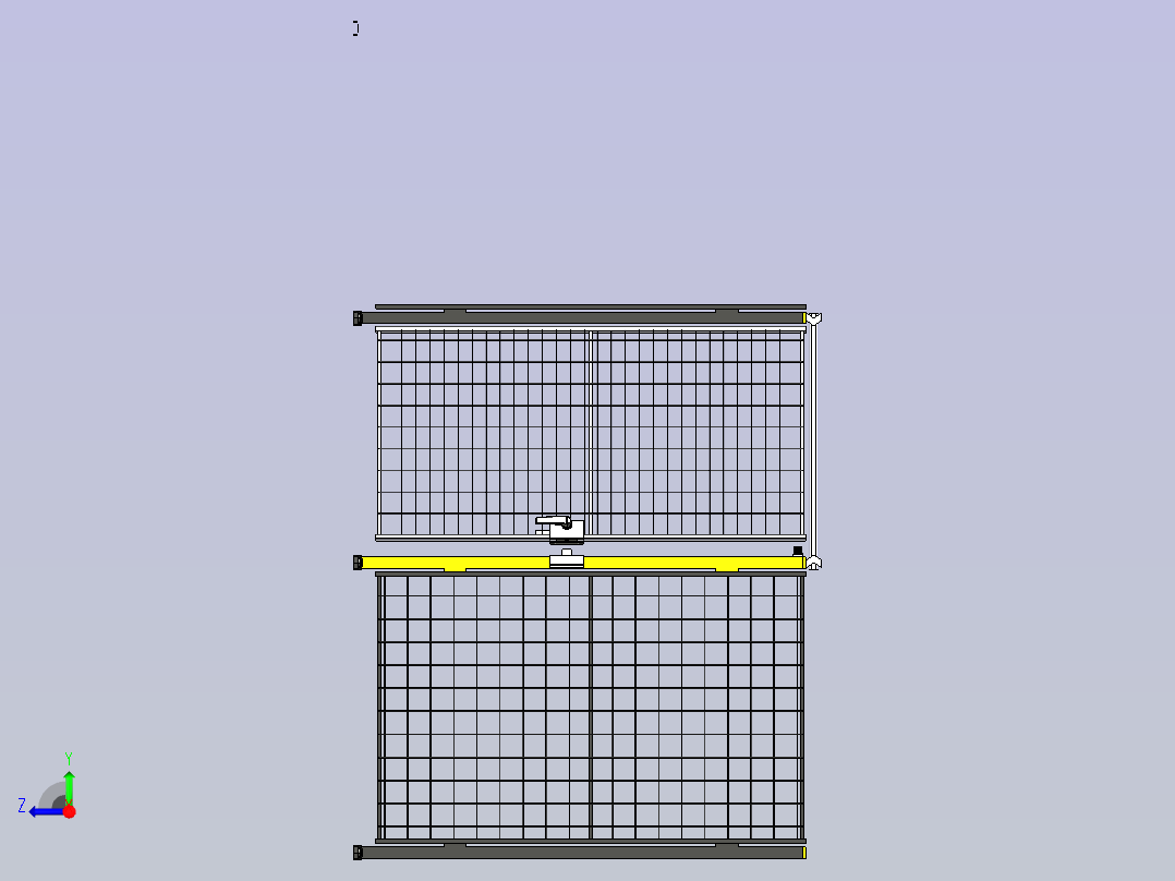 围栏含左侧开门右视图