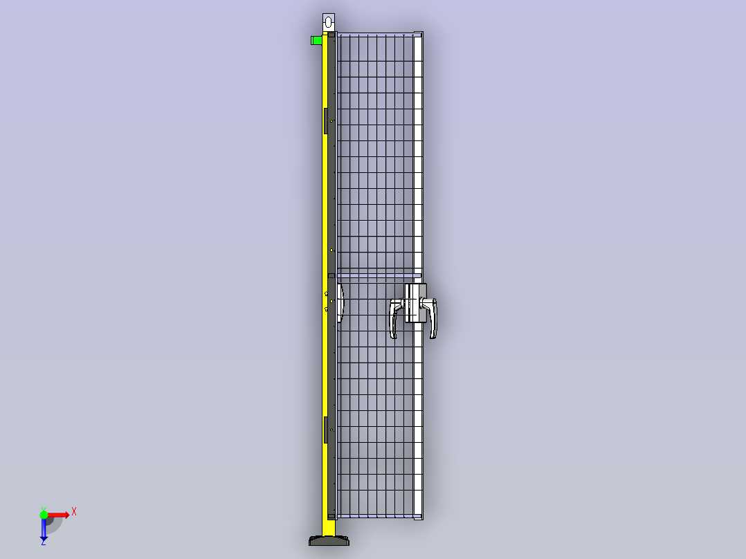 围栏含左侧开门俯视图