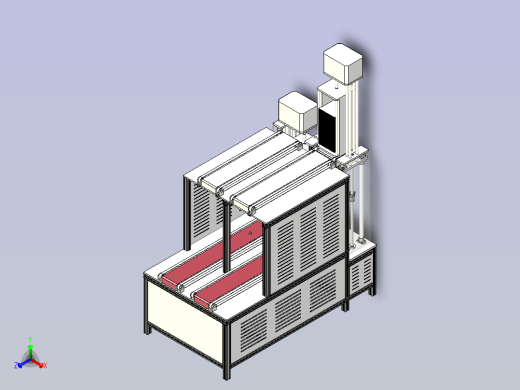 硅片流水线供料机3D