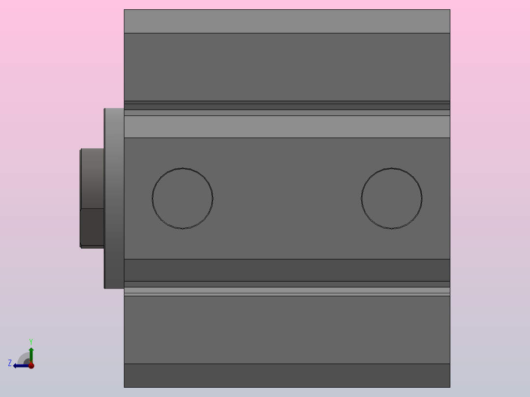 SDA超薄气缸系列[SDA 80×30S]右视图
