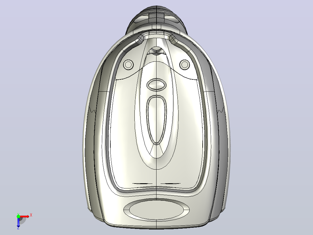 IDM160 Corded手持式扫描枪俯视图
