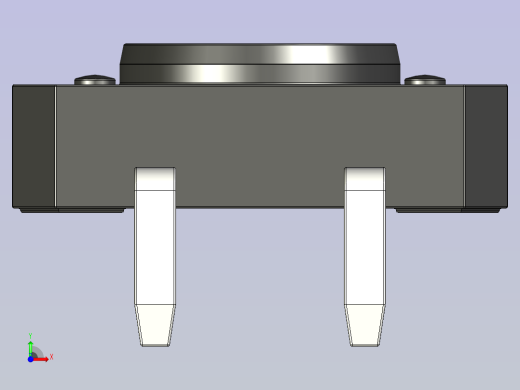 B2002003-12x12x5mm 瞬时触控 4 针按钮开关前视缩略图