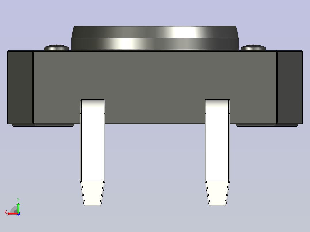 B2002003-12x12x5mm 瞬时触控 4 针按钮开关后视图
