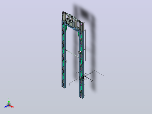 叉车卸货设备3D图纸 STP格式